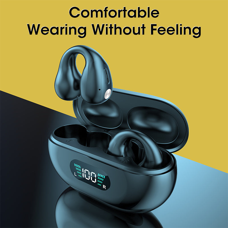 Bone Conduction TWS Earbuds – Bluetooth 5.3 Sports Headphones