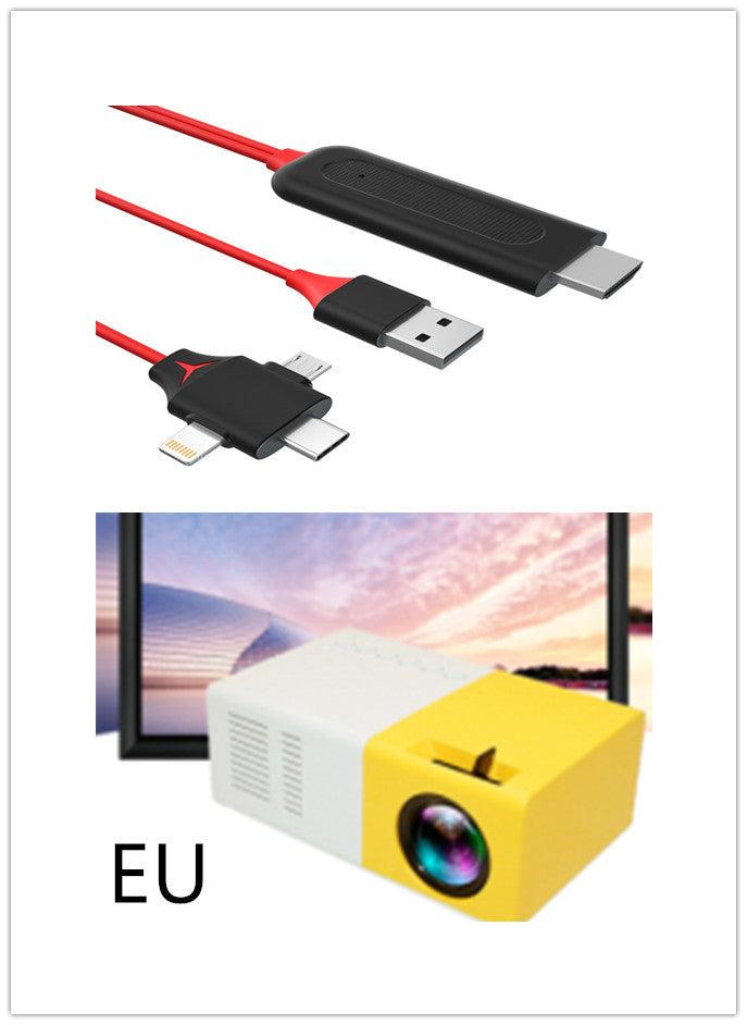 Portable Mini HD LED Projector – Home Theater & Cinema