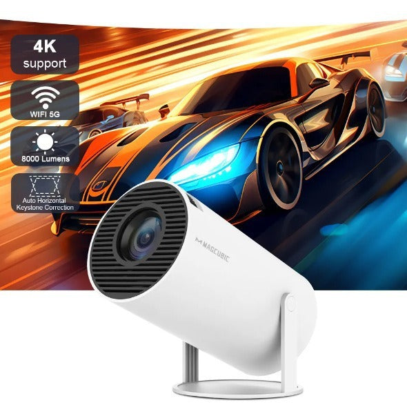 HY300 Smart HD Projector – Home Theater with Screen Support
