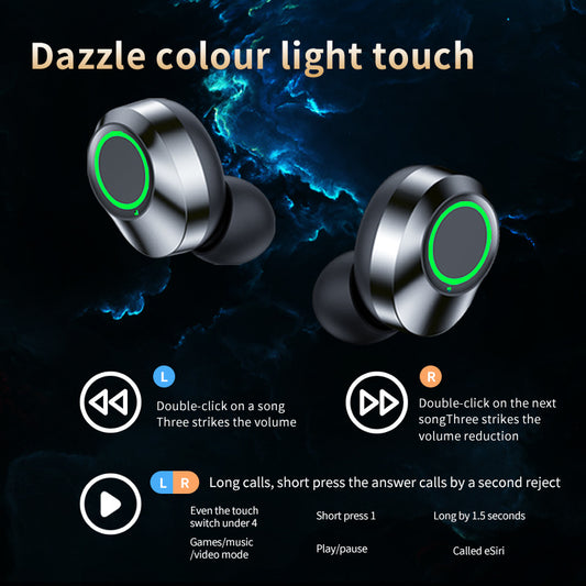 YD03 TWS Wireless Earbuds – Digital Display & Breathing Light