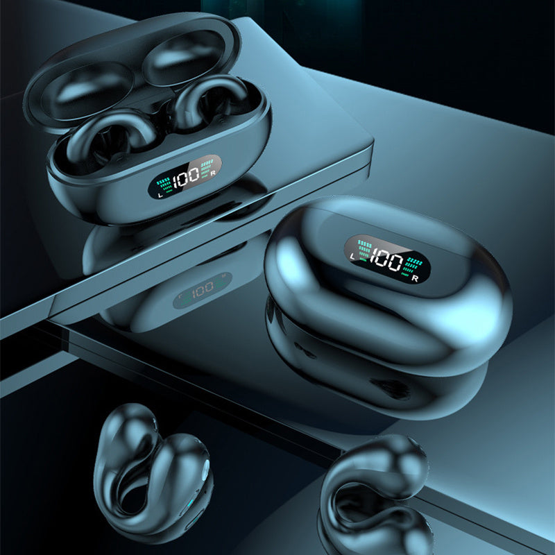 Bone Conduction TWS Earbuds – Bluetooth 5.3 Sports Headphones
