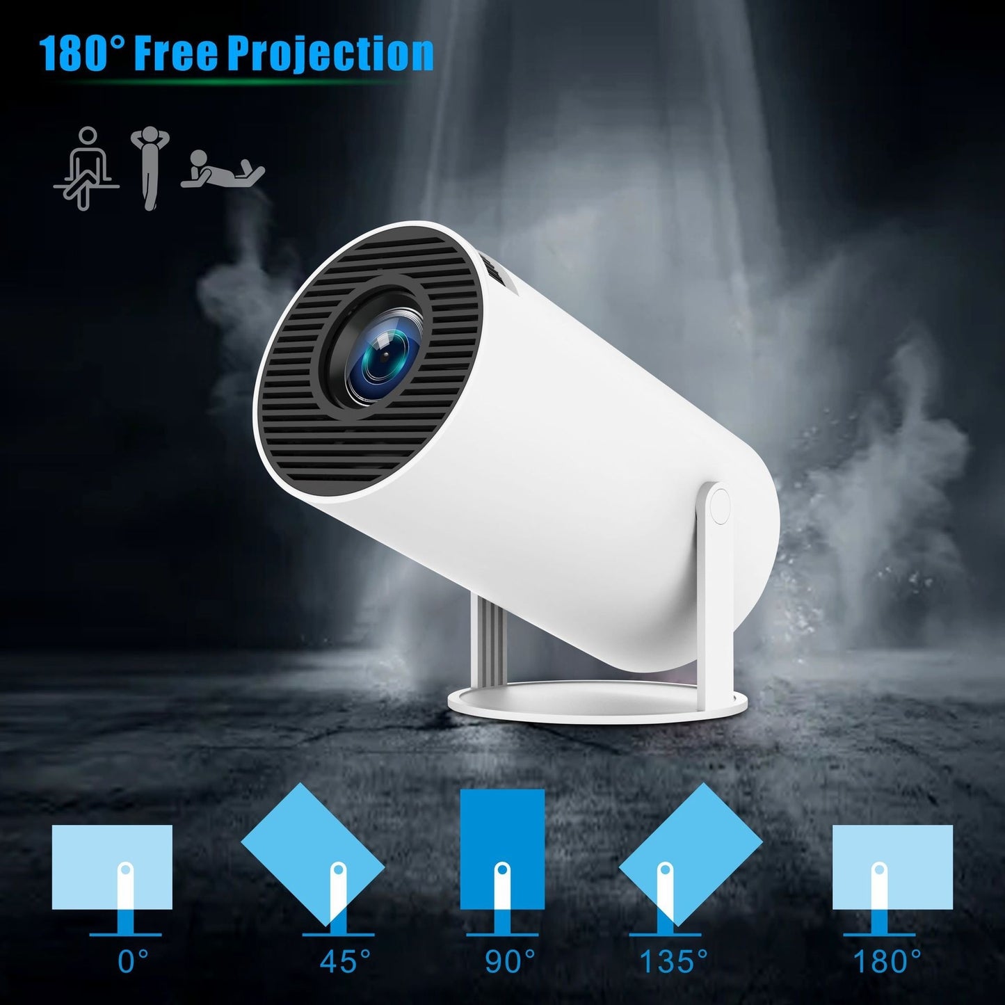 HY300 Pro Portable Projector – Home Theater Entertainment