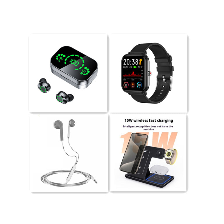 YD03 TWS Wireless Earbuds – Digital Display & Breathing Light