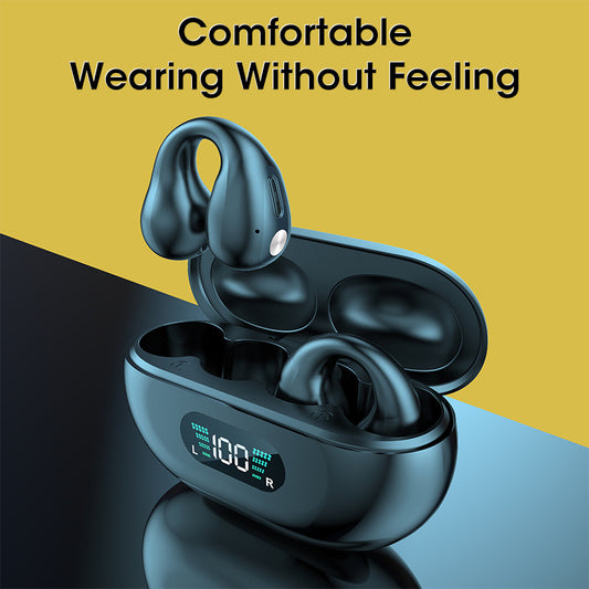 Bone Conduction TWS Earbuds – Bluetooth 5.3 Sports Headphones