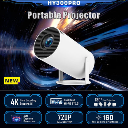 HY300 Pro Portable Projector – Home Theater Entertainment
