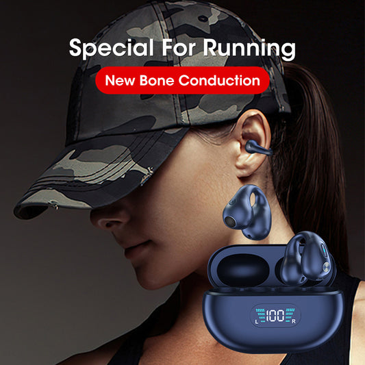 Bone Conduction TWS Earbuds – Bluetooth 5.3 Sports Headphones